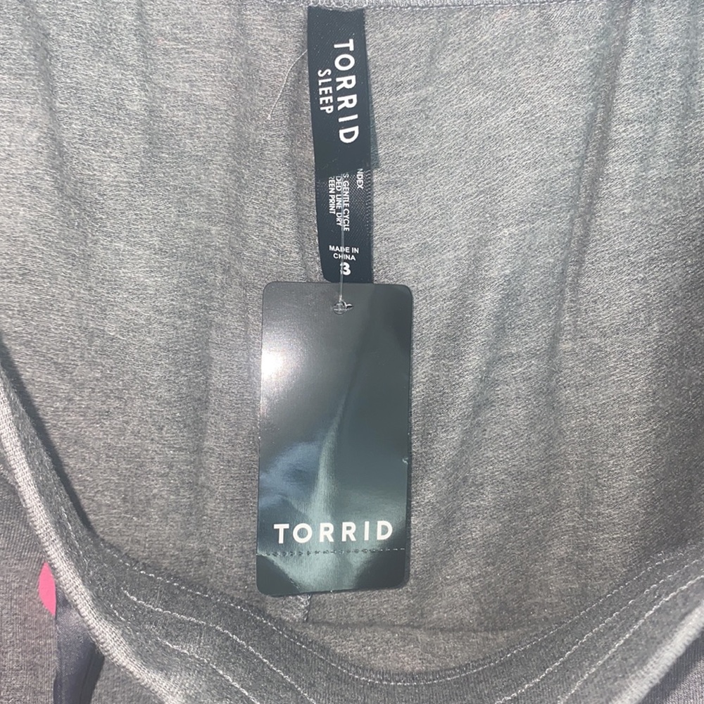 Torrid Heart Print Wide Leg Sleep Pant - Picture 6 of 6